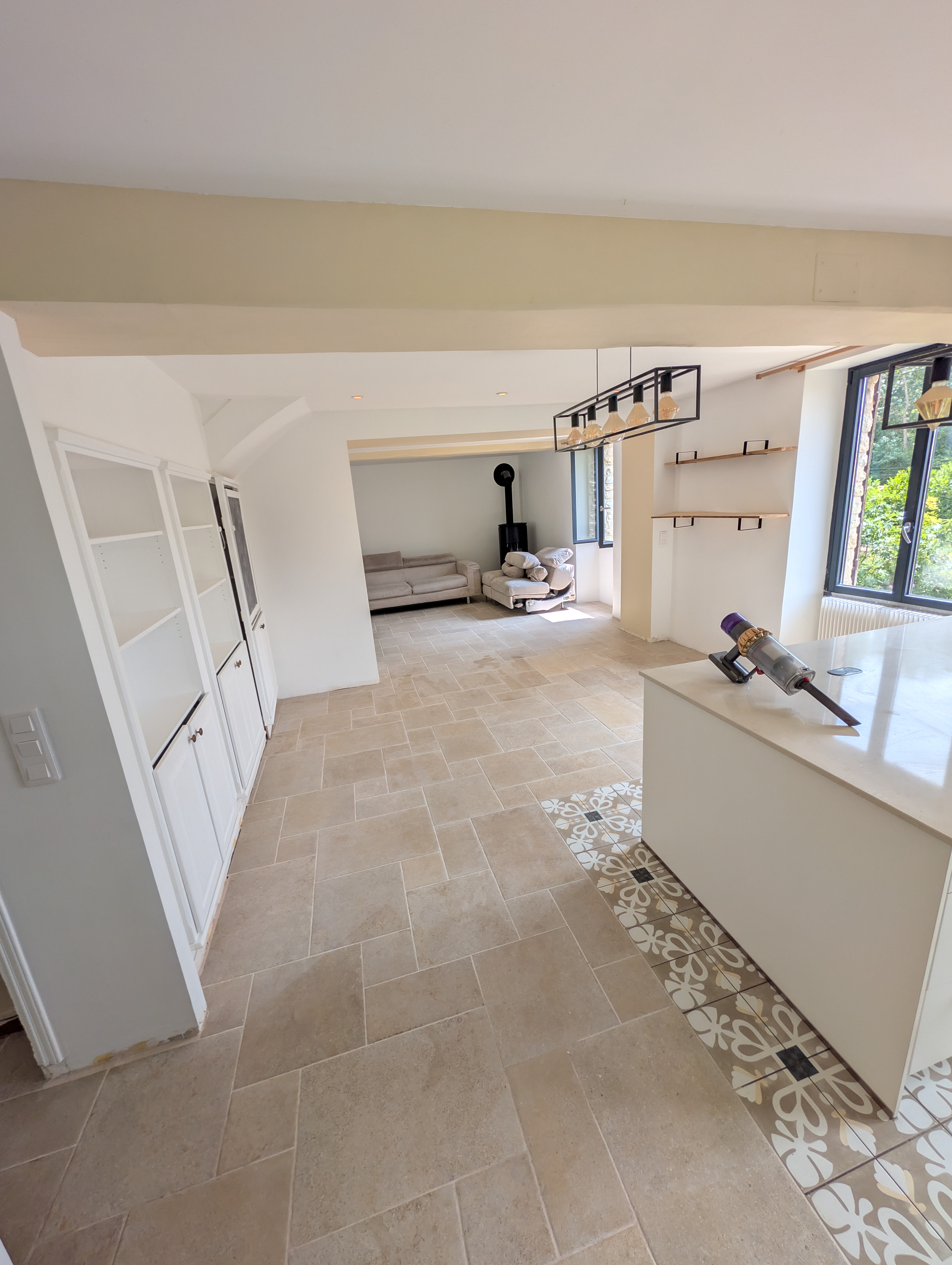 Carrelage et mise en peinture