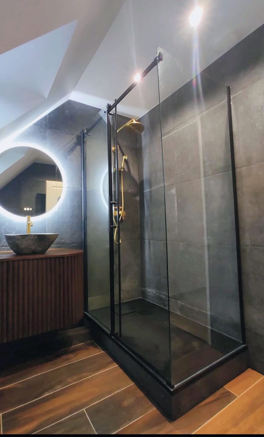 Salle de bain, douche à l'italienne